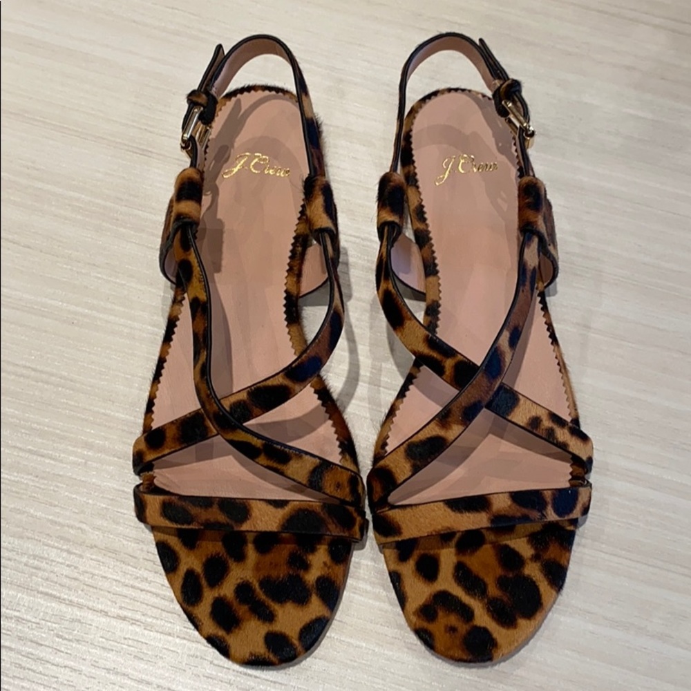 Real fur sandals